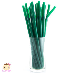 หลอดงอห่อฟิล์ม 8x230 มม. สีเขียว