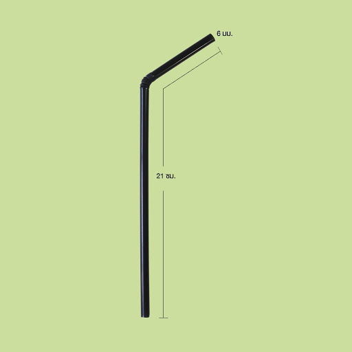 หลอดงอสีดำ BIO รักษ์โลก 6 มม. - Image 2